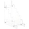Plymor Clear Acrylic 6-Tier Display Easel, 8.5" H x 3.5" W x 7.75" D (For 6" - 7" Plates)